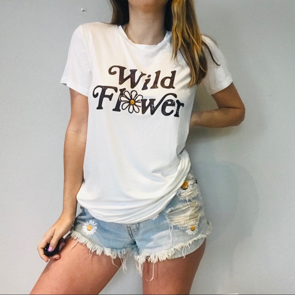 NEW Wild Flower daisy tee - Picture 2 of 7